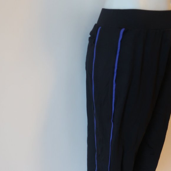 SPAY BY CHICO'S BLACK PINSTRIPE PANT 1 US-M/8 * - Picture 4 of 10